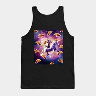 Thug Space Cat On Unicorn With Taco Tank Top